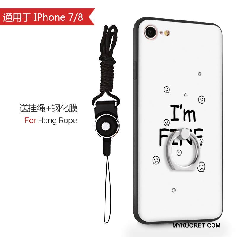 Kuori iPhone 8 Silikoni Puhelimen Kuoret Kova, Kotelo iPhone 8 Suojaus Sininen