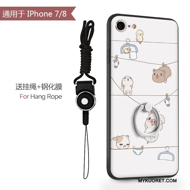 Kuori iPhone 8 Silikoni Puhelimen Kuoret Kova, Kotelo iPhone 8 Suojaus Sininen