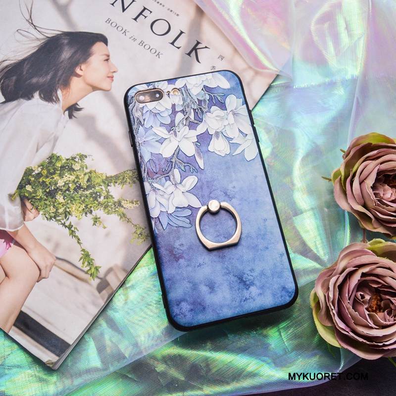 Kuori iPhone 8 Silikoni Taide Kova, Kotelo iPhone 8 Laukut Rengas Murtumaton
