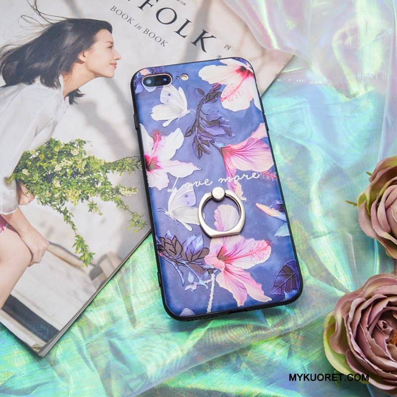 Kuori iPhone 8 Silikoni Taide Kova, Kotelo iPhone 8 Laukut Rengas Murtumaton