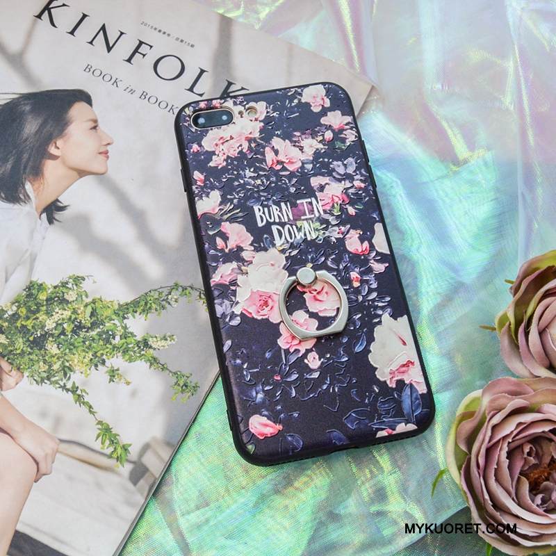Kuori iPhone 8 Silikoni Taide Kova, Kotelo iPhone 8 Laukut Rengas Murtumaton