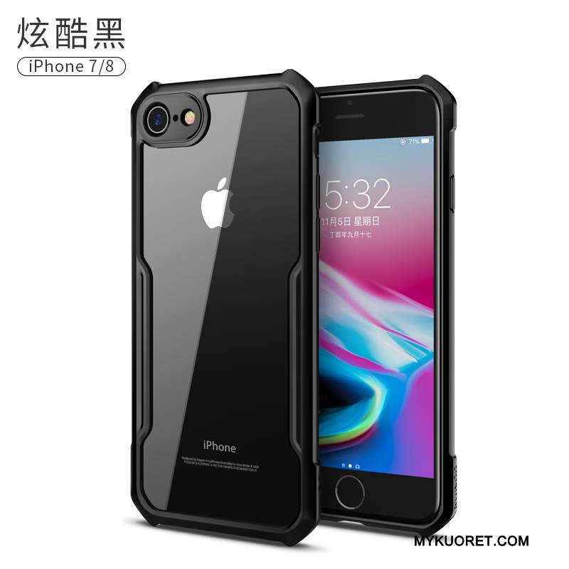 Kuori iPhone 8 Silikoni Ultra Uusi, Kotelo iPhone 8 Suojaus Puhelimen Kuoret Musta
