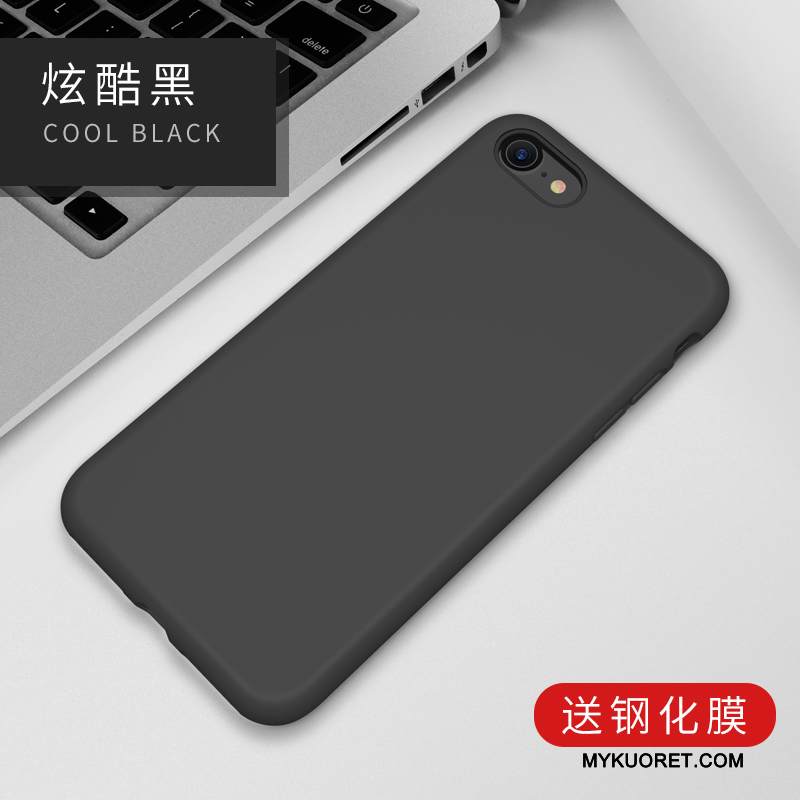 Kuori iPhone 8 Silikoni Uusi Musta, Kotelo iPhone 8 Laukut Puhelimen Kuoret Murtumaton