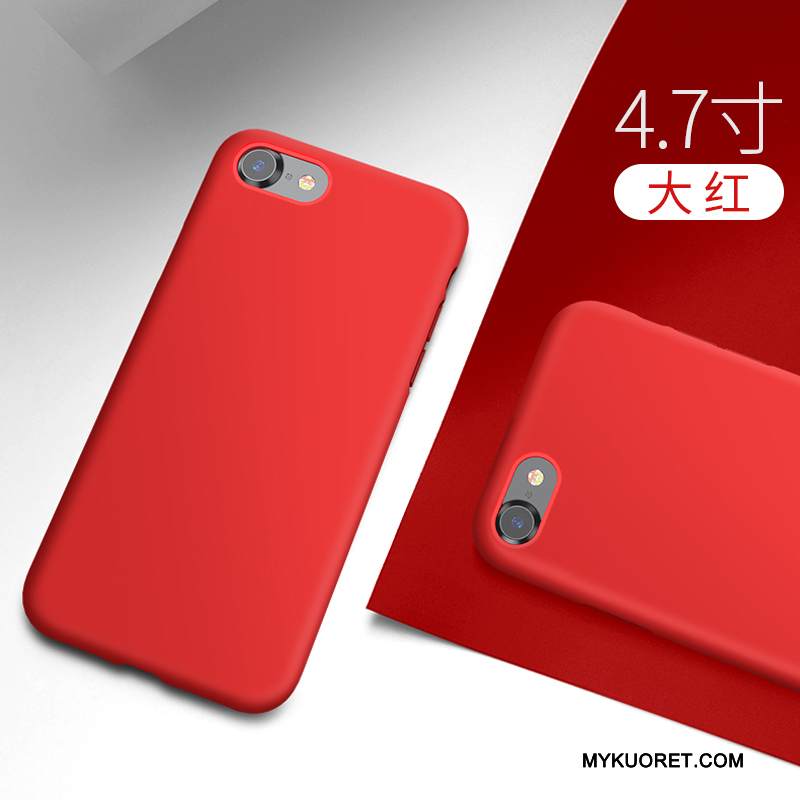 Kuori iPhone 8 Silikoni Vaaleansininen Malli, Kotelo iPhone 8 Pehmeä Neste Pesty Suede Murtumaton