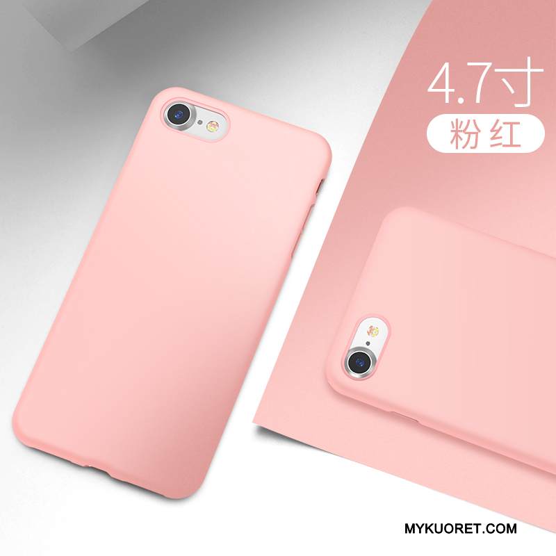 Kuori iPhone 8 Silikoni Vaaleansininen Malli, Kotelo iPhone 8 Pehmeä Neste Pesty Suede Murtumaton