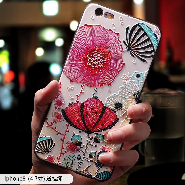 Kuori iPhone 8 Suojaus Murtumaton Uusi, Kotelo iPhone 8 Monivärinen Ripustettavat Koristeet Puhelimen Kuoret