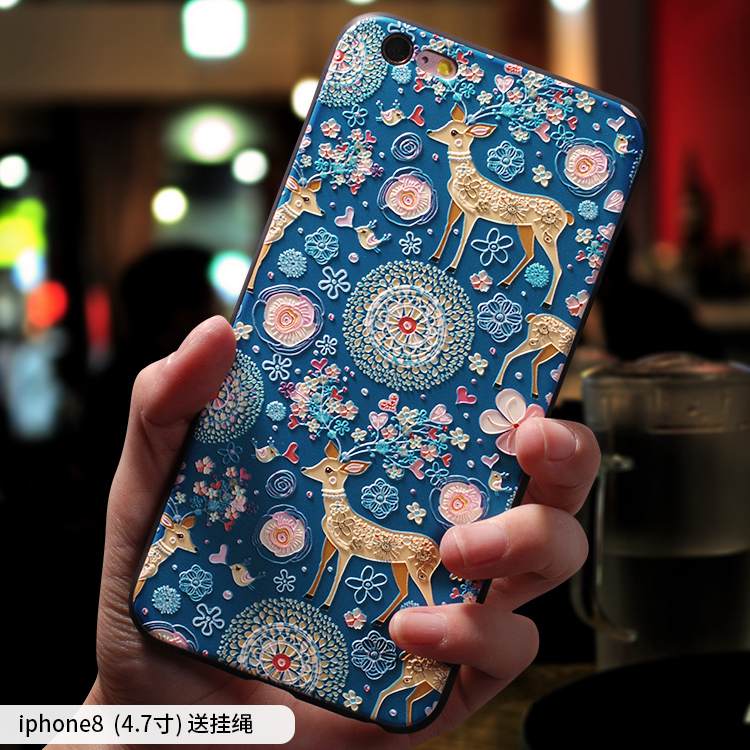 Kuori iPhone 8 Suojaus Murtumaton Uusi, Kotelo iPhone 8 Monivärinen Ripustettavat Koristeet Puhelimen Kuoret