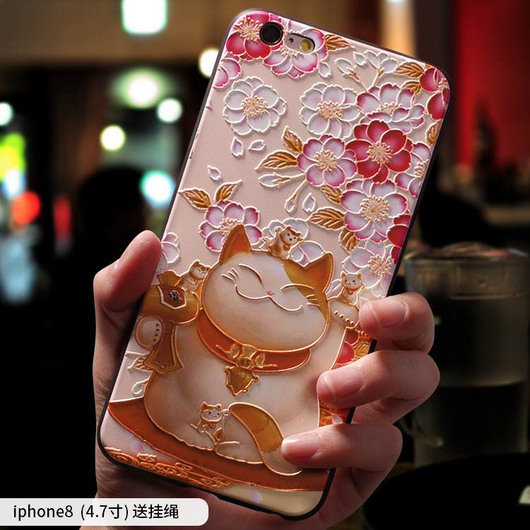 Kuori iPhone 8 Suojaus Murtumaton Uusi, Kotelo iPhone 8 Monivärinen Ripustettavat Koristeet Puhelimen Kuoret