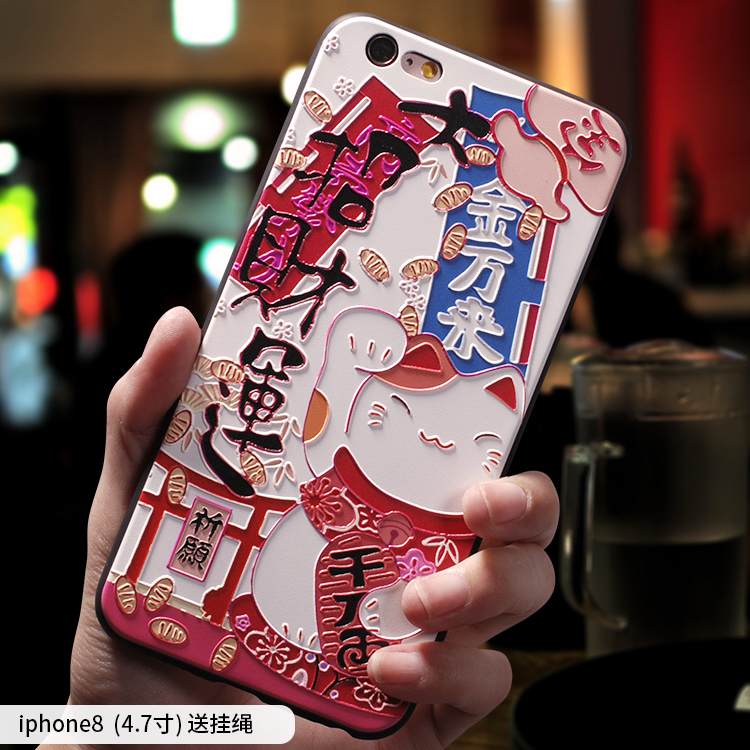 Kuori iPhone 8 Suojaus Murtumaton Uusi, Kotelo iPhone 8 Monivärinen Ripustettavat Koristeet Puhelimen Kuoret