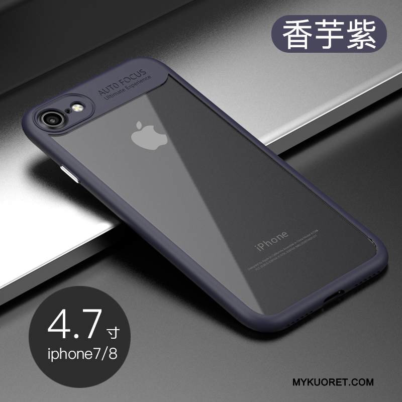 Kuori iPhone 8 Suojaus Puhelimen Kuoret Trendi, Kotelo iPhone 8 Pehmeä Neste Musta