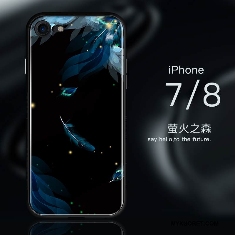 Kuori iPhone 8 Suojaus Sininen Uusi, Kotelo iPhone 8 Laukut Ultra Lasi