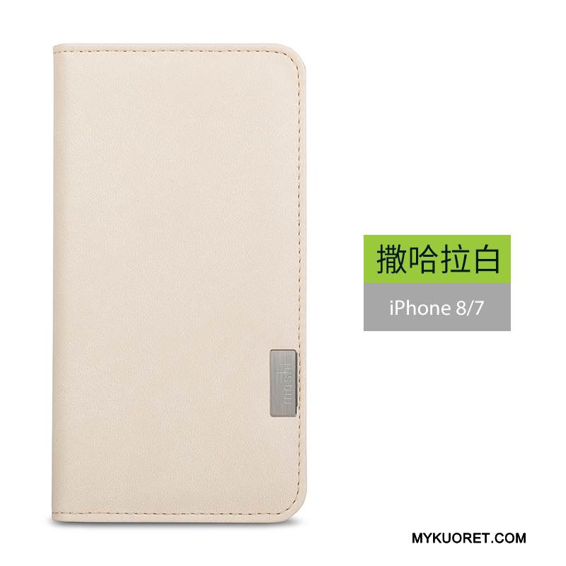 Kuori iPhone 8 Suojaus Tyylikäs Jauhe, Kotelo iPhone 8 Nahka Puhelimen Kuoret