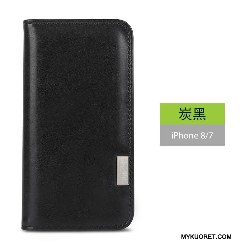 Kuori iPhone 8 Suojaus Tyylikäs Jauhe, Kotelo iPhone 8 Nahka Puhelimen Kuoret