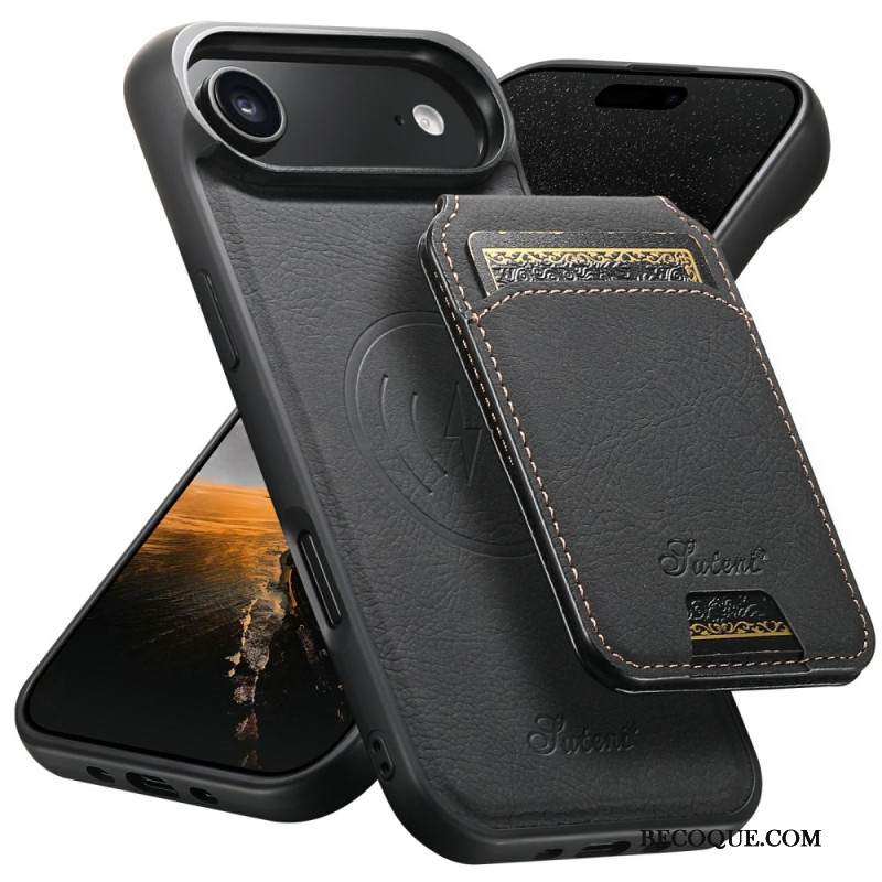 Kuori iPhone Air Magsafe-yhteensopiva Jalustan Ja Irrotettavan Korttikotelon Kanssa Suojakuori