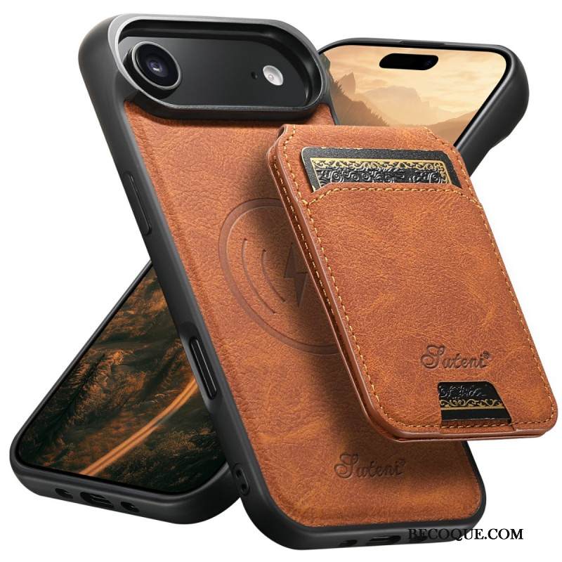 Kuori iPhone Air Magsafe-yhteensopiva Jalustan Ja Irrotettavan Korttikotelon Kanssa Suojakuori