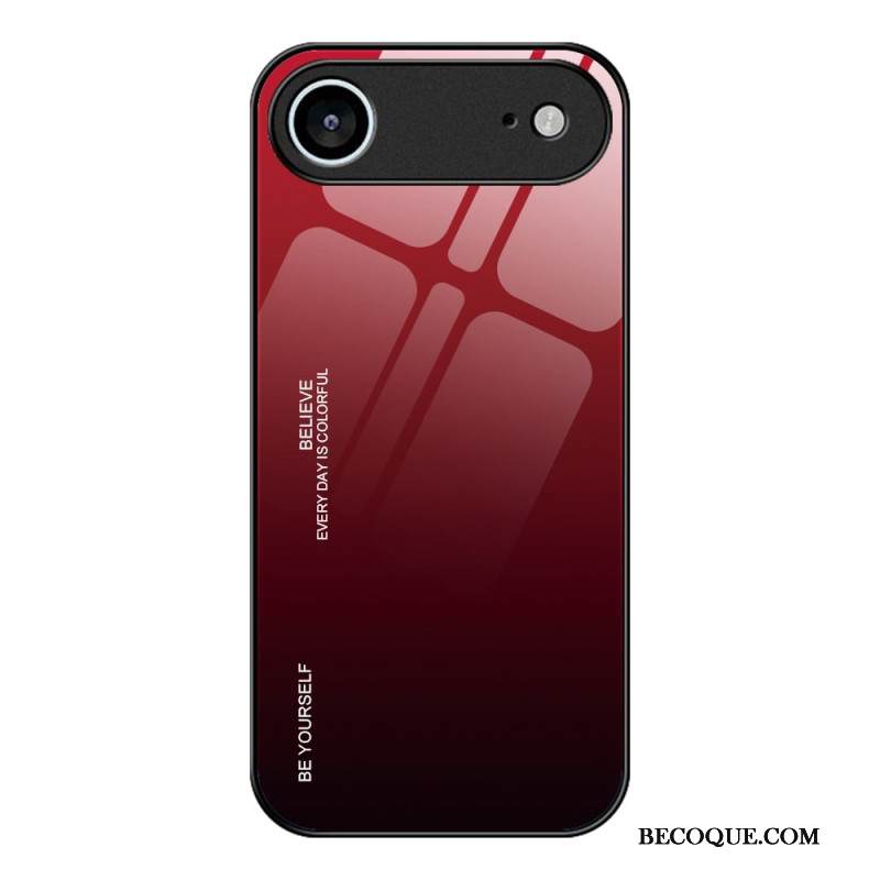 Kuori iPhone Air Ole Oma Itsesi Karkaistulla Lasilla