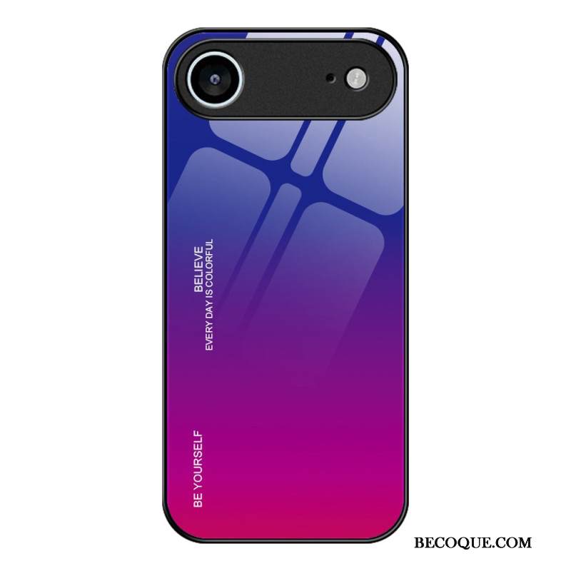 Kuori iPhone Air Ole Oma Itsesi Karkaistulla Lasilla