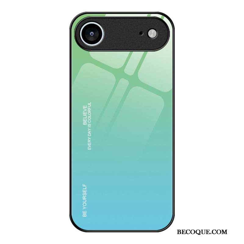 Kuori iPhone Air Ole Oma Itsesi Karkaistulla Lasilla