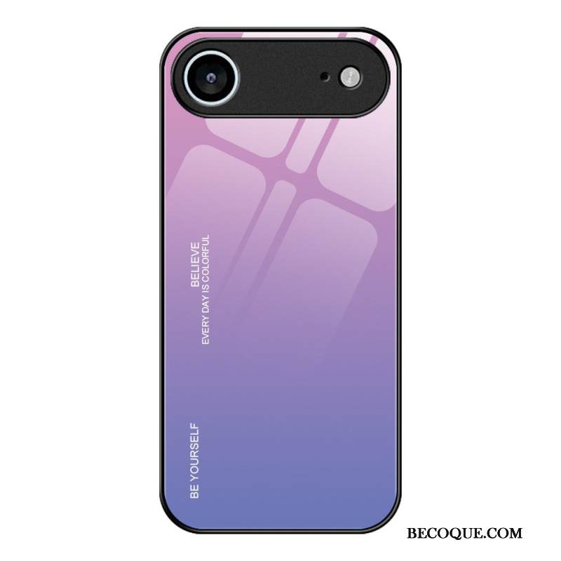 Kuori iPhone Air Ole Oma Itsesi Karkaistulla Lasilla