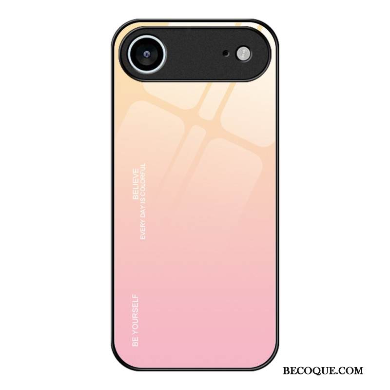 Kuori iPhone Air Ole Oma Itsesi Karkaistulla Lasilla