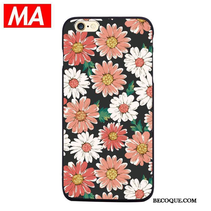 Kuori iPhone Se 2020 Luova Puhelimen Kuoret Musta, Kotelo iPhone Se 2020 Pehmeä Neste Kukka Trendi