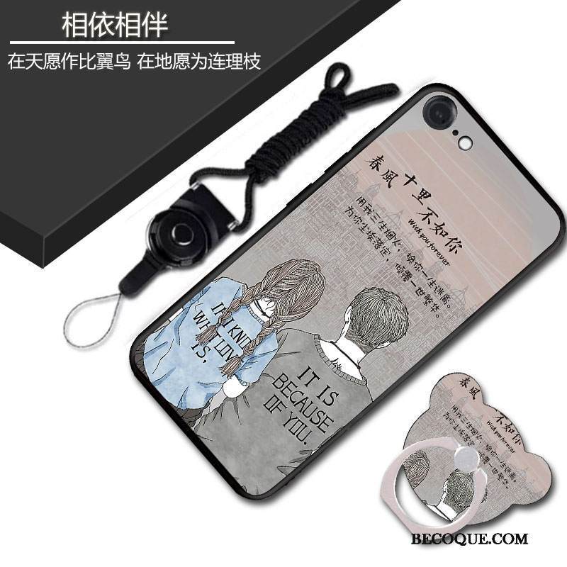 Kuori iPhone Se 2020 Pehmeä Neste Puhelimen Kuoret Kukka, Kotelo iPhone Se 2020 Silikoni Musta Persoonallisuus