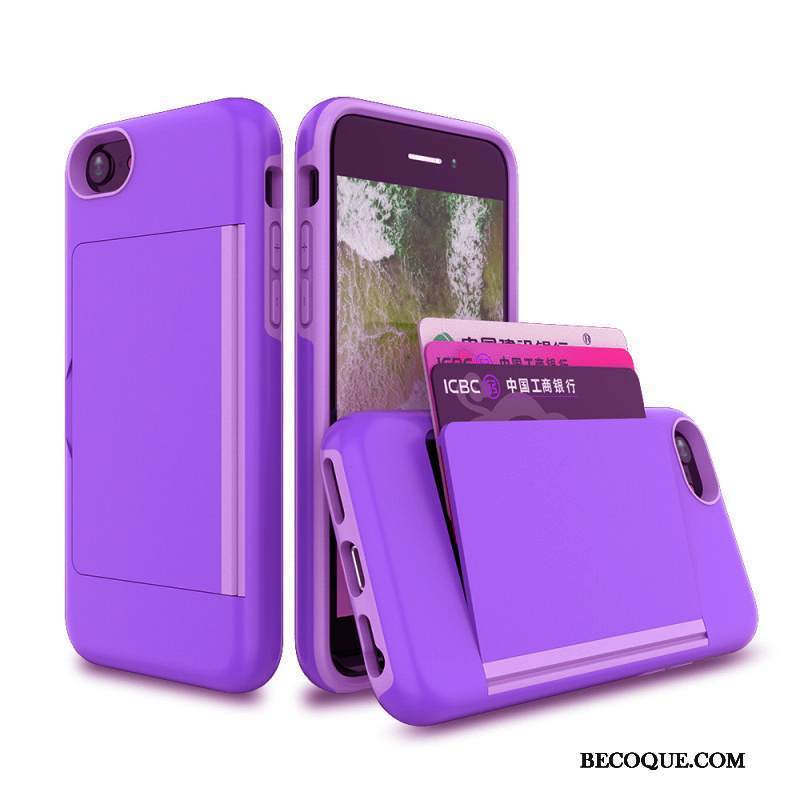 Kuori iPhone Se 2020 Silikoni Kortti Musta, Kotelo iPhone Se 2020 Suojaus Uusi Karamelli