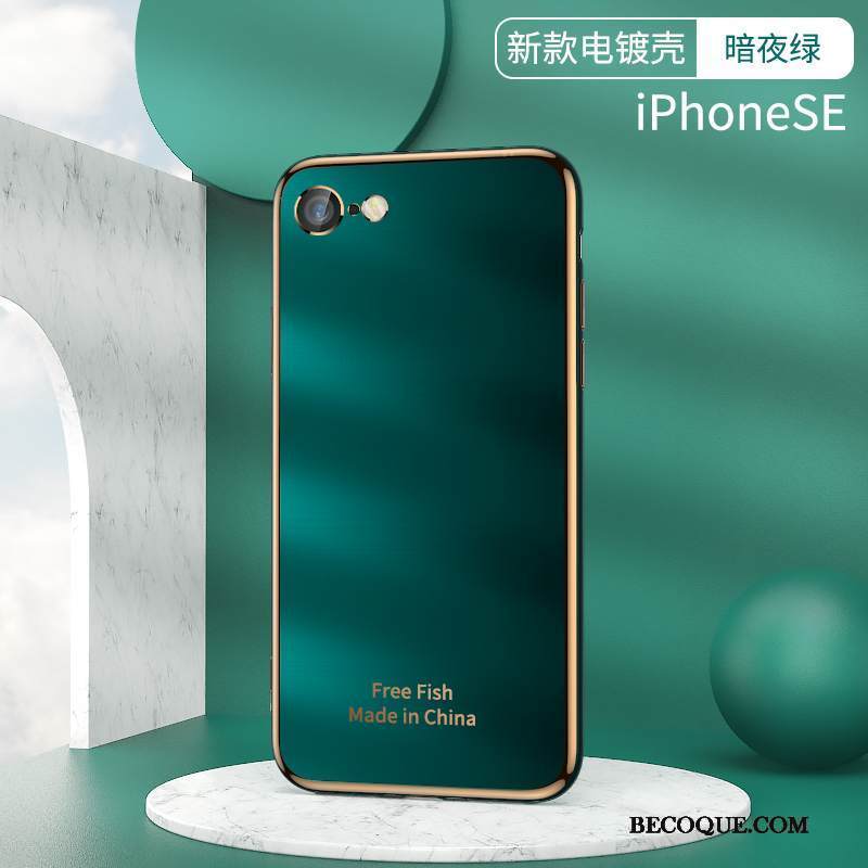 Kuori iPhone Se 2020 Silikoni Vihreä Uusi, Kotelo iPhone Se 2020 Luova Ultra Persoonallisuus