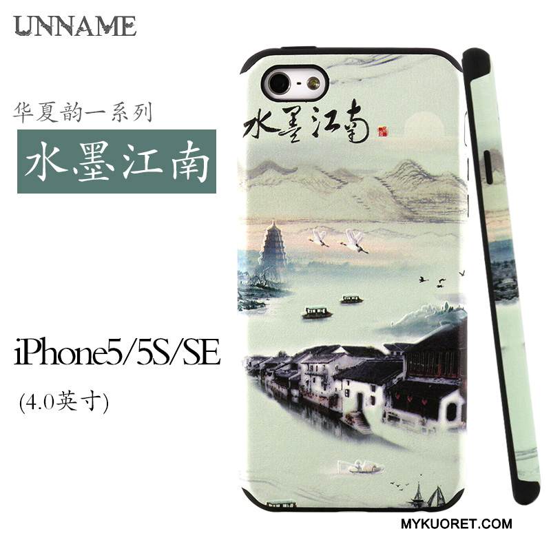 Kuori iPhone Se Kohokuviointi Keltainen Puhelimen Kuoret, Kotelo iPhone Se Laukut