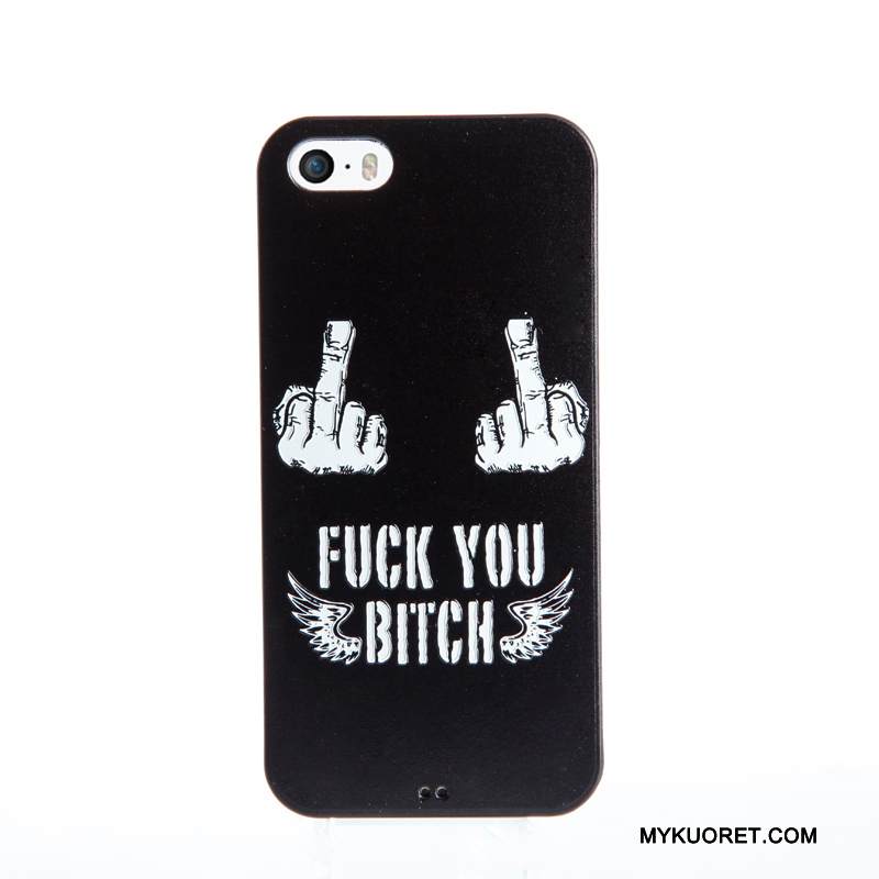 Kuori iPhone Se Kohokuviointi Violetti Kalvo, Kotelo iPhone Se Pehmeä Neste Puhelimen Kuoret Karkaisu