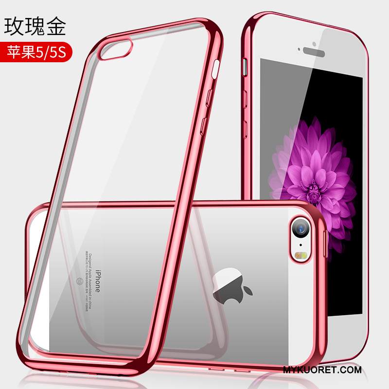 Kuori iPhone Se Laukut Sininen Läpinäkyvä, Kotelo iPhone Se Pehmeä Neste Pinnoitus Ohut