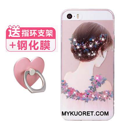 Kuori iPhone Se Laukut Suuntaus Jauhe, Kotelo iPhone Se Sarjakuva Puhelimen Kuoret Super Söpö