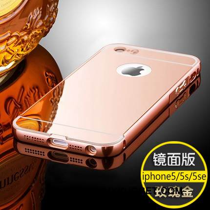 Kuori iPhone Se Laukut Tuuli Peili, Kotelo iPhone Se Metalli Puhelimen Kuoret Kulta