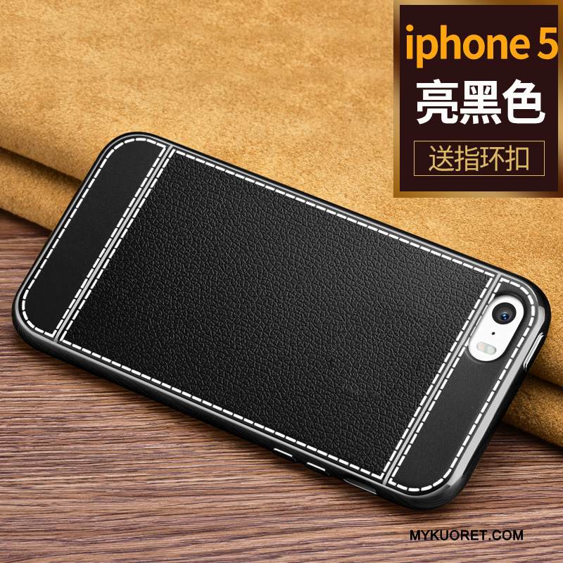 Kuori iPhone Se Luova Murtumaton Puhelimen Kuoret, Kotelo iPhone Se Laukut Yksinkertainen Musta