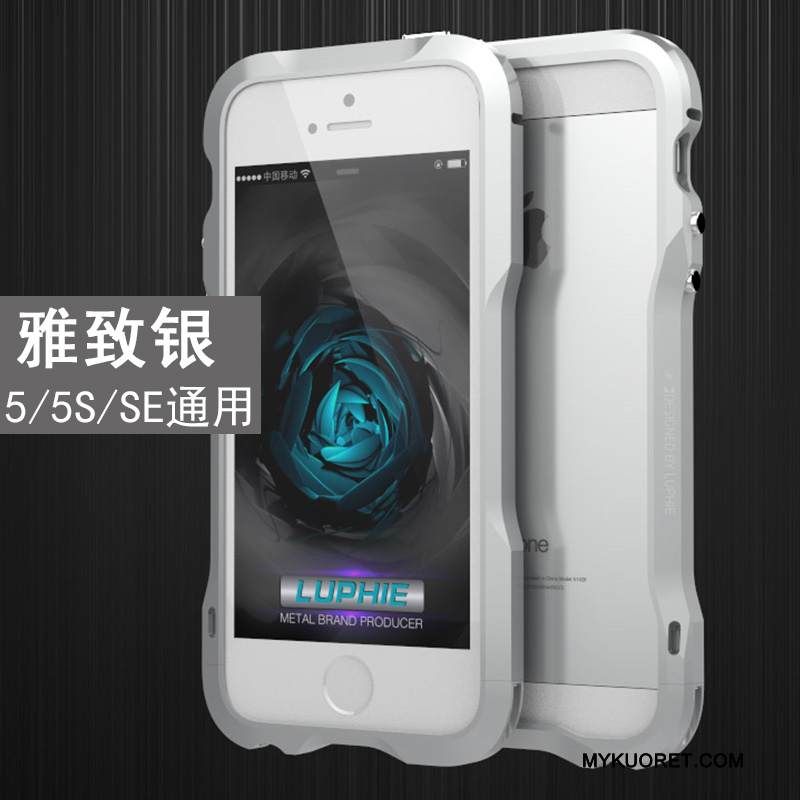 Kuori iPhone Se Metalli Harmaa Uusi, Kotelo iPhone Se Kehys Murtumaton