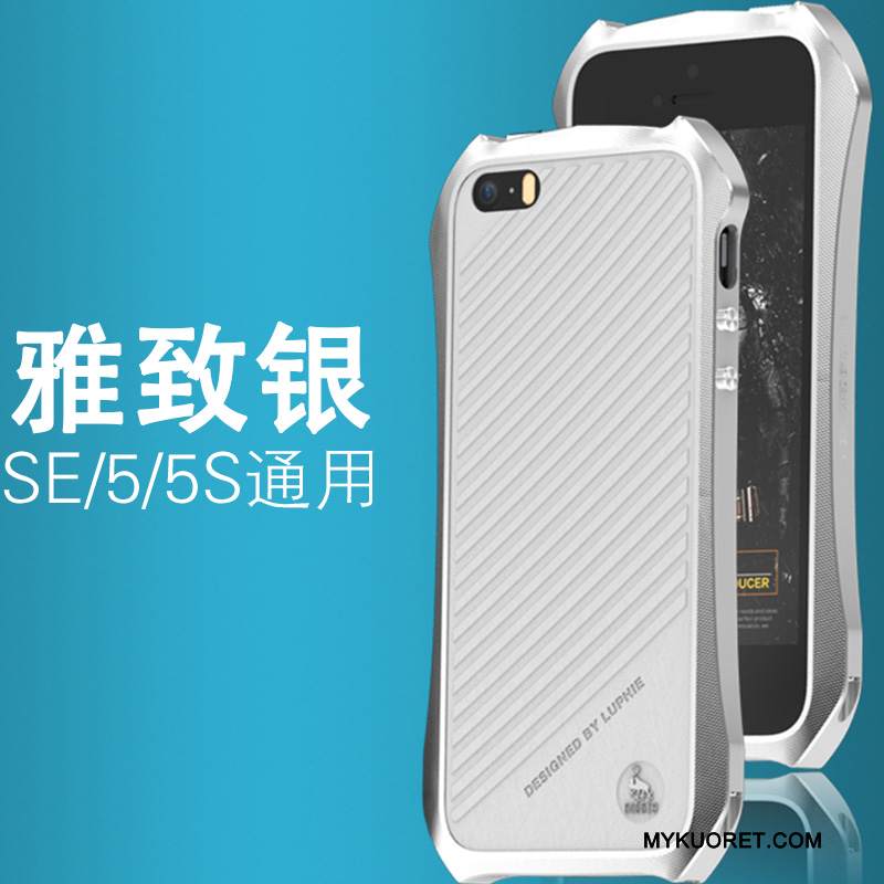 Kuori iPhone Se Metalli Harmaa Uusi, Kotelo iPhone Se Kehys Murtumaton