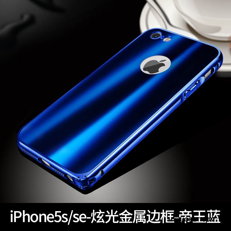 Kuori iPhone Se Metalli Kulta Kehys, Kotelo iPhone Se Suojaus Mulkoilla Takakansi