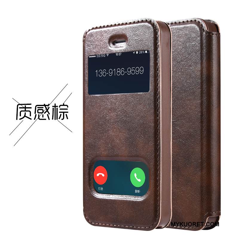 Kuori iPhone Se Nahka Kulta Puhelimen Kuoret, Kotelo iPhone Se Suojaus