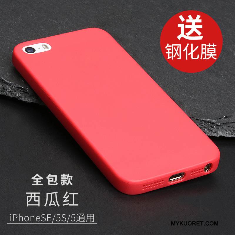 Kuori iPhone Se Pehmeä Neste Ohut Sininen, Kotelo iPhone Se Suojaus Ultra Läpinäkyvä