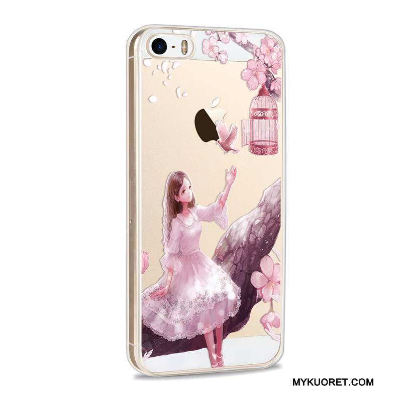 Kuori iPhone Se Sarjakuva Trendi Uusi, Kotelo iPhone Se Suojaus Harmaa Puhelimen Kuoret