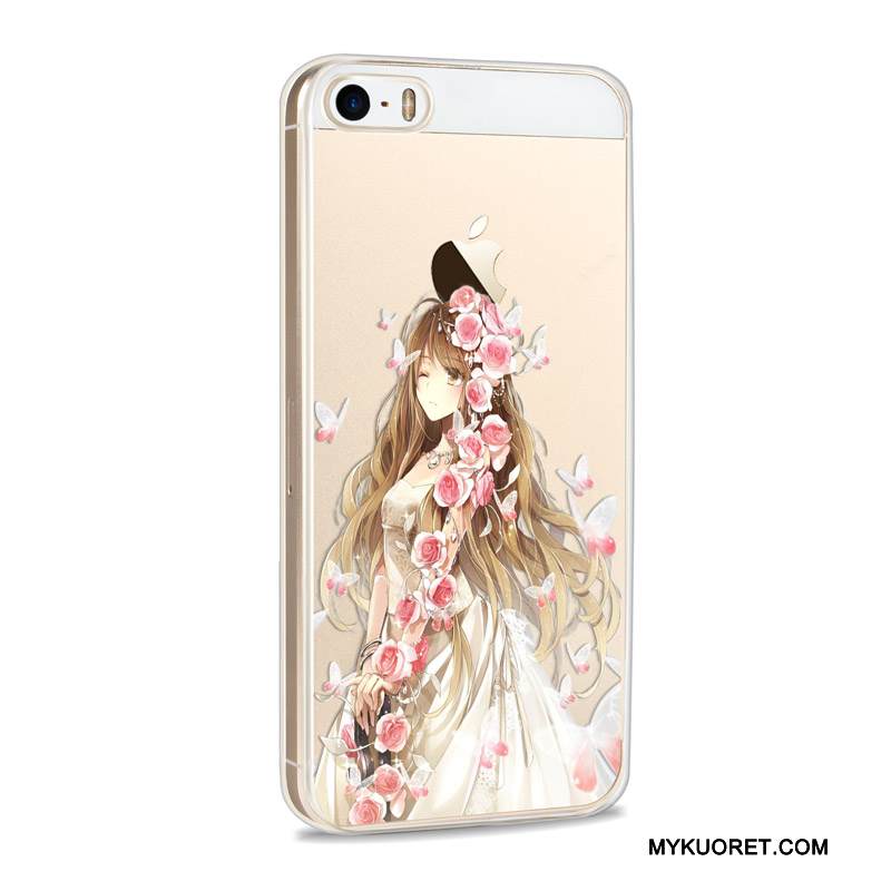 Kuori iPhone Se Sarjakuva Trendi Uusi, Kotelo iPhone Se Suojaus Harmaa Puhelimen Kuoret