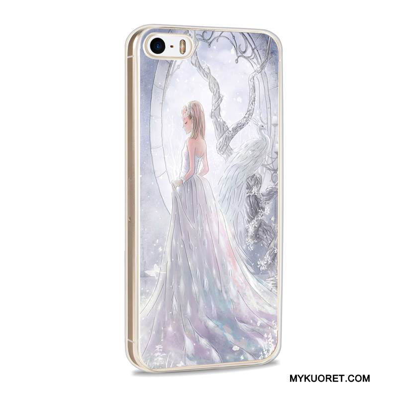 Kuori iPhone Se Sarjakuva Trendi Uusi, Kotelo iPhone Se Suojaus Harmaa Puhelimen Kuoret