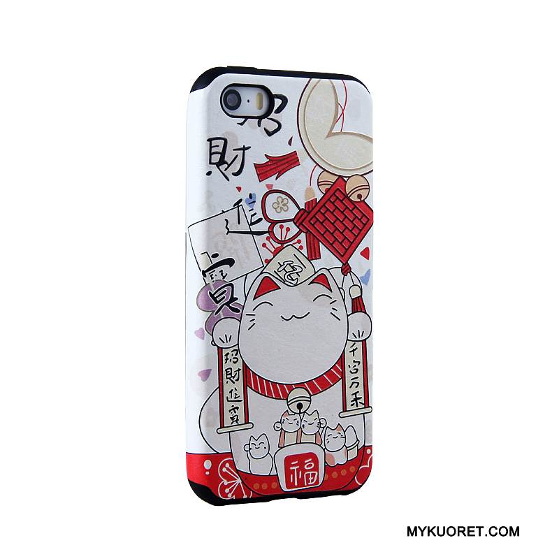 Kuori iPhone Se Sarjakuva Vaaleansininen Puhelimen Kuoret, Kotelo iPhone Se Suojaus Trendi