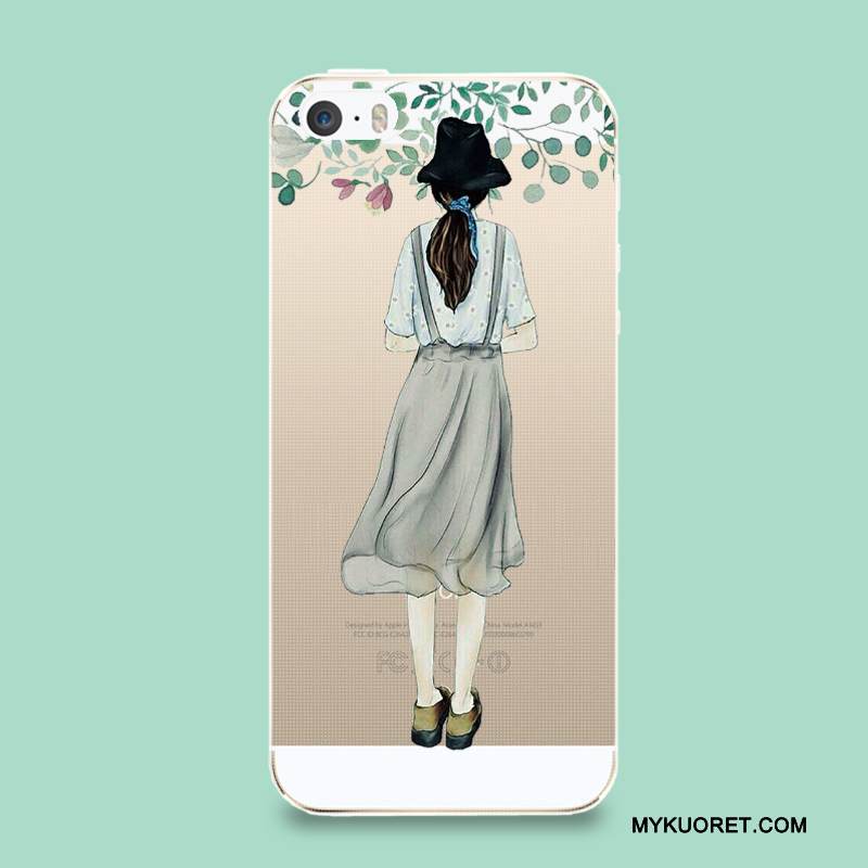 Kuori iPhone Se Silikoni Jauhe Puhelimen Kuoret, Kotelo iPhone Se Pehmeä Neste Pu