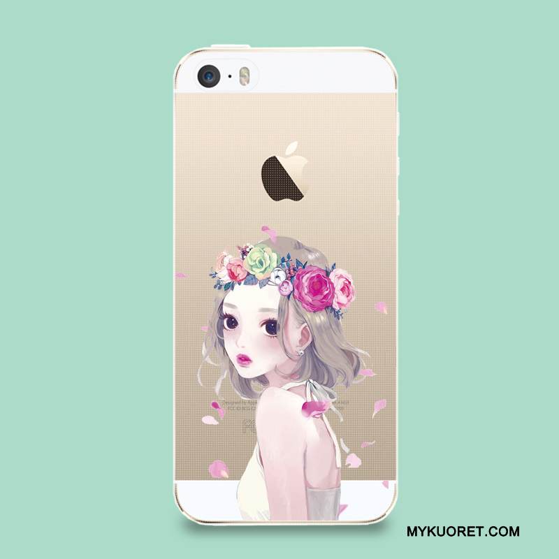 Kuori iPhone Se Silikoni Jauhe Puhelimen Kuoret, Kotelo iPhone Se Pehmeä Neste Pu