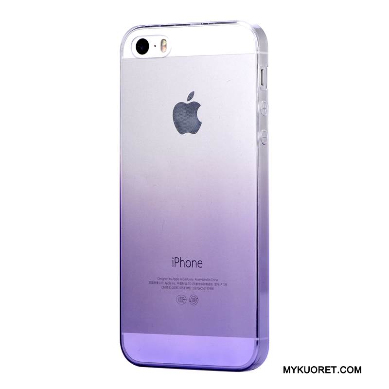 Kuori iPhone Se Silikoni Läpinäkyvä Yksinkertainen, Kotelo iPhone Se Pehmeä Neste Puhelimen Kuoret Kaltevuus