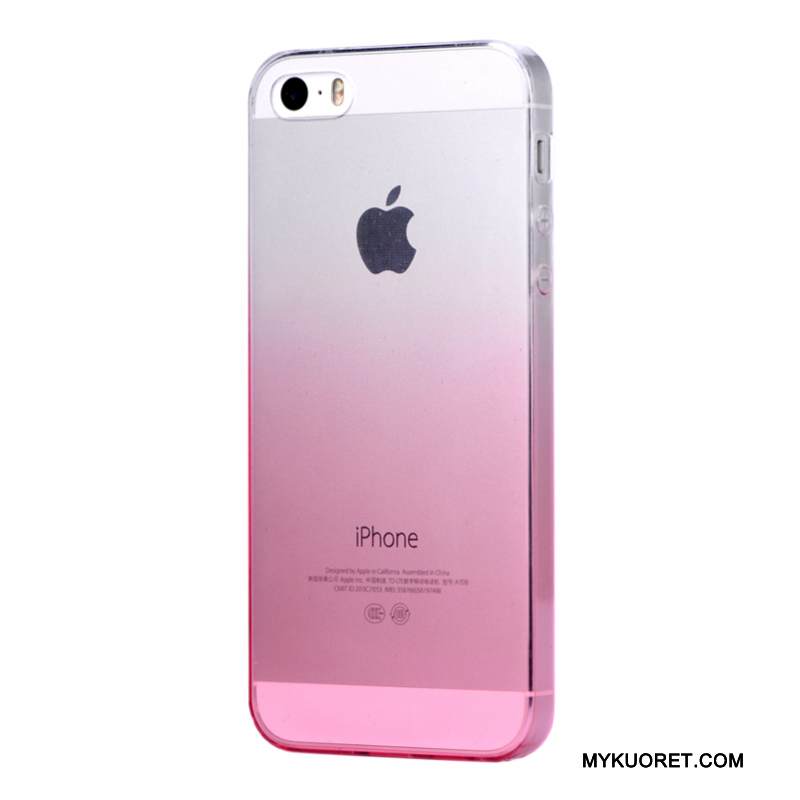 Kuori iPhone Se Silikoni Läpinäkyvä Yksinkertainen, Kotelo iPhone Se Pehmeä Neste Puhelimen Kuoret Kaltevuus