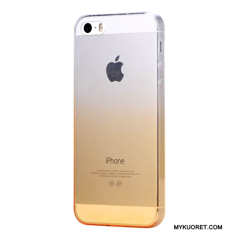 Kuori iPhone Se Silikoni Läpinäkyvä Yksinkertainen, Kotelo iPhone Se Pehmeä Neste Puhelimen Kuoret Kaltevuus