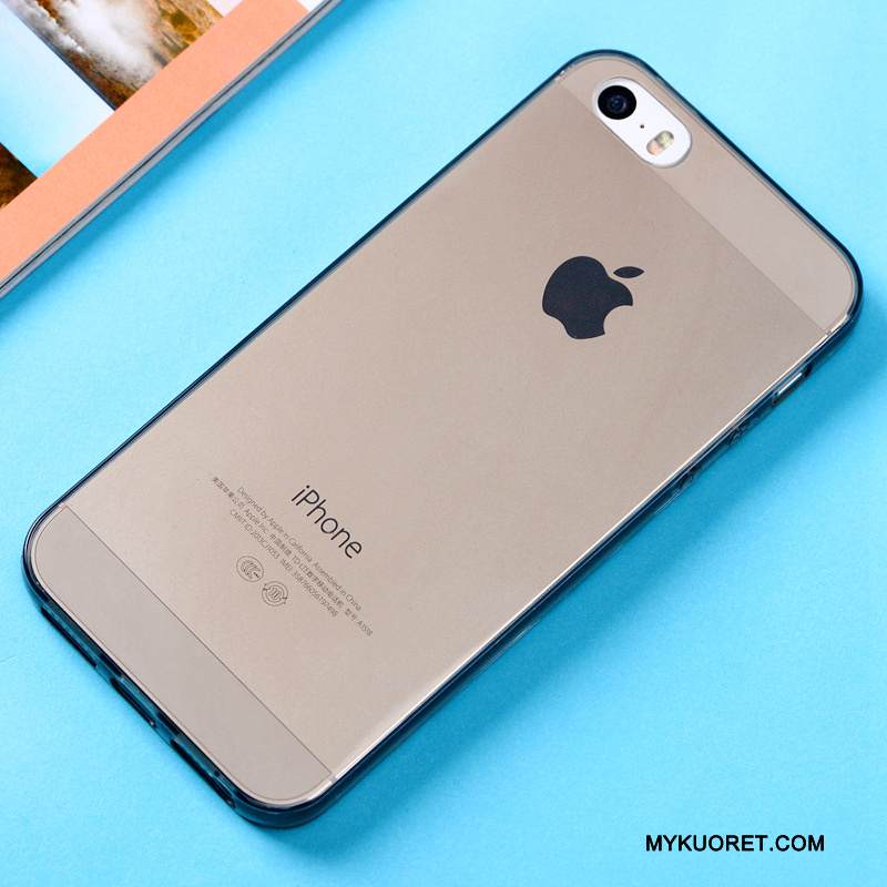Kuori iPhone Se Silikoni Läpinäkyvä Yksinkertainen, Kotelo iPhone Se Pehmeä Neste Puhelimen Kuoret Kaltevuus