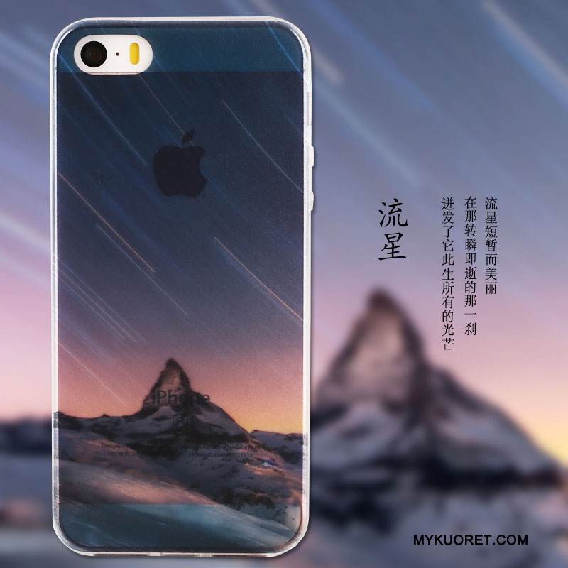 Kuori iPhone Se Silikoni Ultra Jauhe, Kotelo iPhone Se Maalaus Murtumaton Ohut